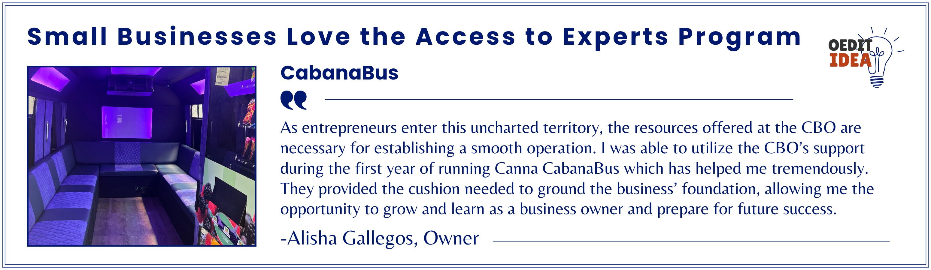 CabanaBus testimonial