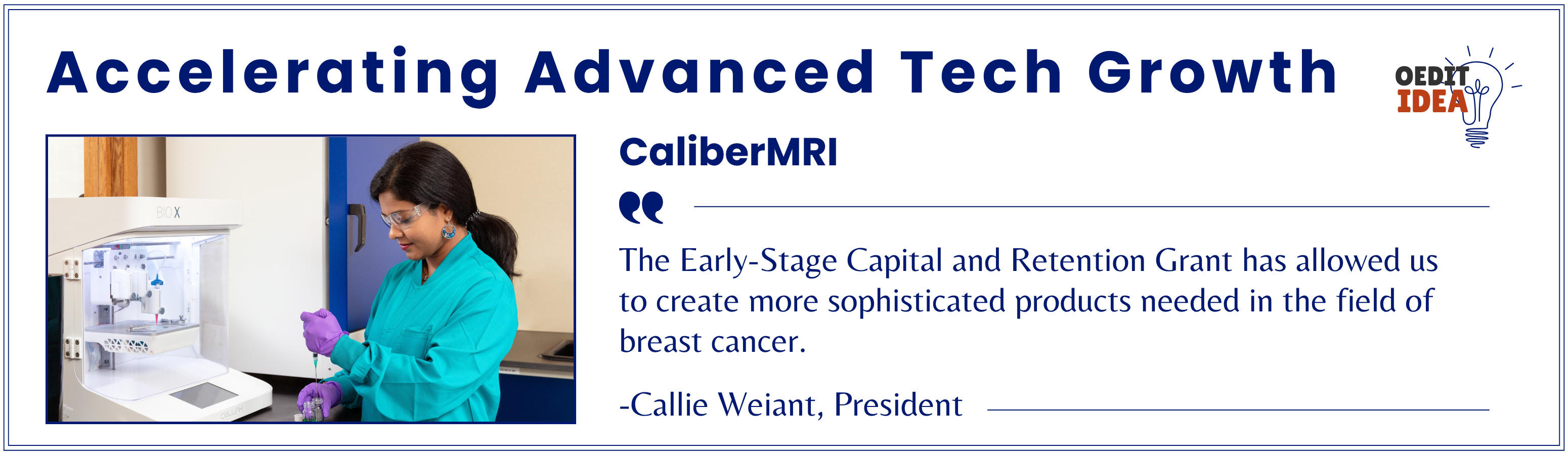 Testimonial from Callie Weiant, President of CaliberMRI