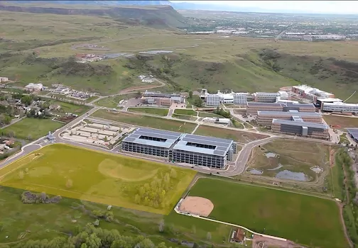 Aerial view of National Research Laboratory campus