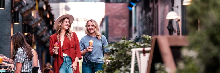 Ladies walking in Denver