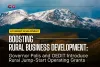 Promotional image featuring a mountainous landscape, titled 'Economic Development: Boosting Rural Business Development.' It announces 'Governor Polis and OEDIT Introduce Rural Jump-Start Operating Grants' with logos of Colorado and OEDIT in the corner.