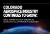Press release image featuring a headline about the growth of the Colorado aerospace industry, with the announcement that Astro Digital Expansion has operations in Colorado. The image includes a view of Earth from space with the Colorado Office of Economic Development and International Trade logo