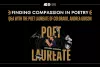 Finding Compassion in Poetry Q&A with the Poet Laureate of Colorado, Andrea Gibson featuring an image of Andrea Gibson performing