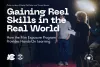 Banner with article headline "Gaining Reel Skills in the Real World: How the Film Exposure Program Provides Hands-On Learning"